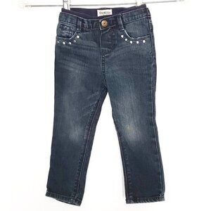 OSH KOSH Dark Blue Studded Toddler Jeans 18-24 months